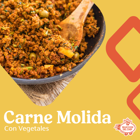 Carne molida con vegetales