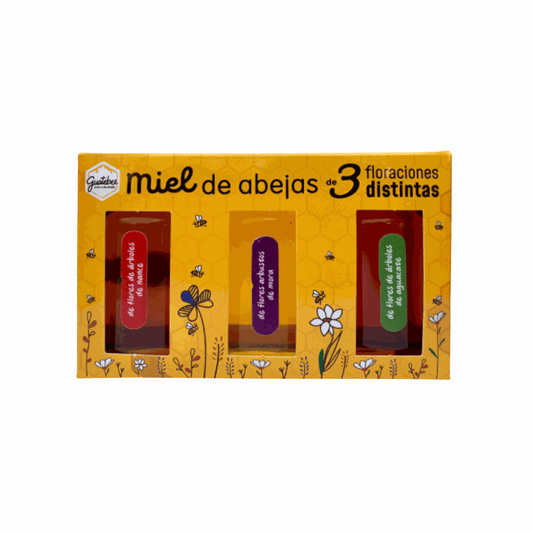 Trio Miel de Abejas - Floraciones Distintas - GuateBee - 225g