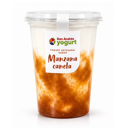 Bote Yogurt Sabor Manzana Canela - 1Lt - San Andres