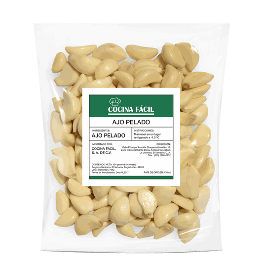 Ajo Normal White Pelado - Bolsa - 1 libra - Gofresh