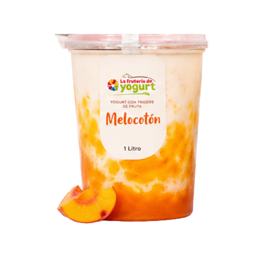 Bote Yogurt Sabor Melocoton - 1Lt - San Andres