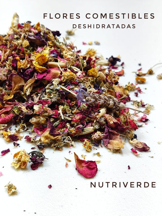 Petalos de Flores Comestibles Deshidratadas - Bandeja 15g - Nutriverde