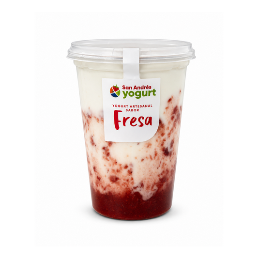 Bote Yogurt Sabor Fresa - 1Lt - San Andres