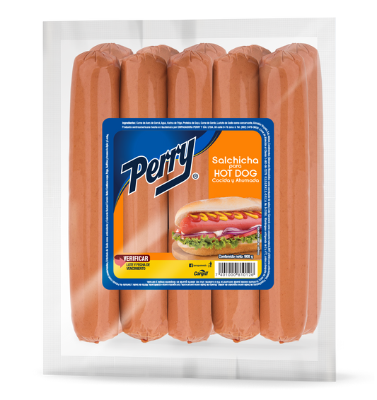 Salchicha Hot Dog 10Un - Perry -2Lb