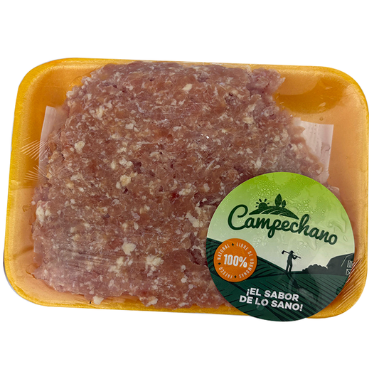 Carne molida de pollo - Pollo Campechano - 1Lb/bandeja