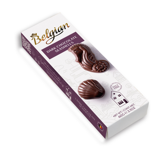 Trufas de Dark Chocolate Seashells - Belgian - 65g