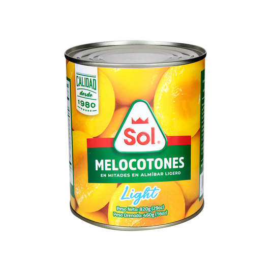 Lata Melocoton en mitades en Almibar - 29oz - SOL