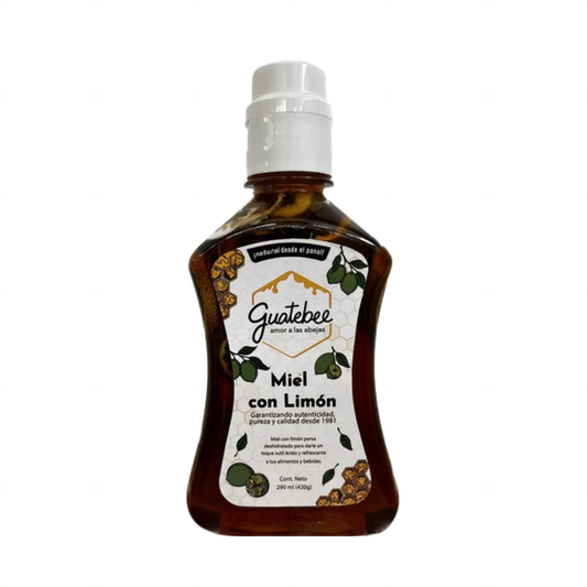 Botella Miel Liquida con Limon - Guatebee - 420ml