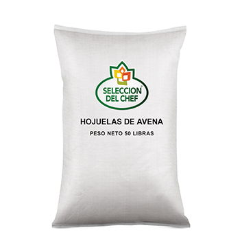 Saco Avena Mosh - Selección del Chef - 50 Lb - Cocimiento Rápido - Hojuela Pequeña