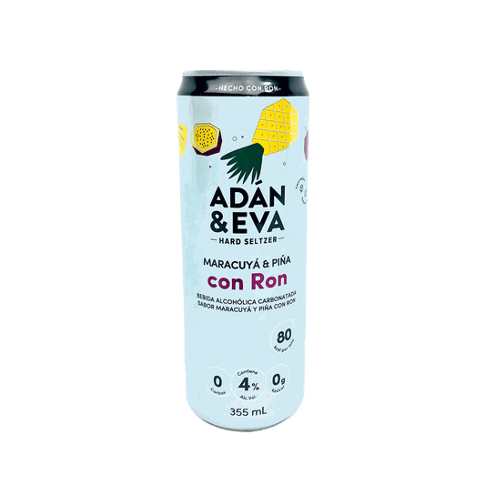 Bebida Adan y Eva – Sabor Maracuya Pina con Ron - 355ml