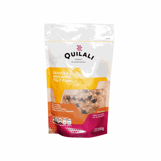 Granola - Quilali - 300g./Bolsa - Sabor Piña y Pasas