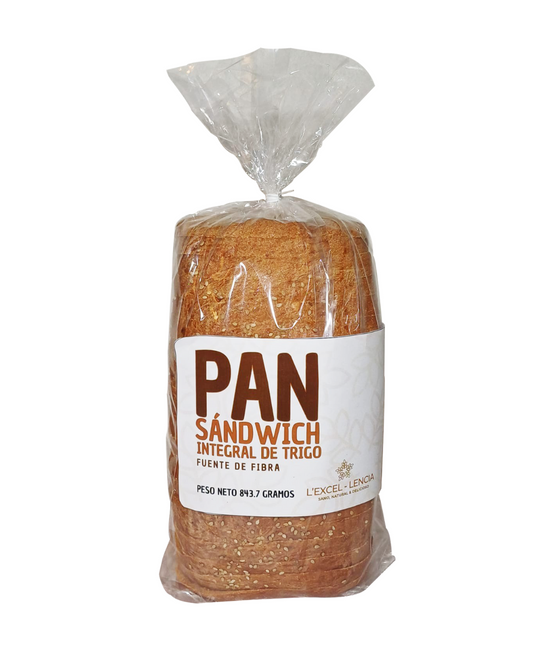 Bolsa Pan Sandwich Integral Artesanal - Lexelencia - 654g