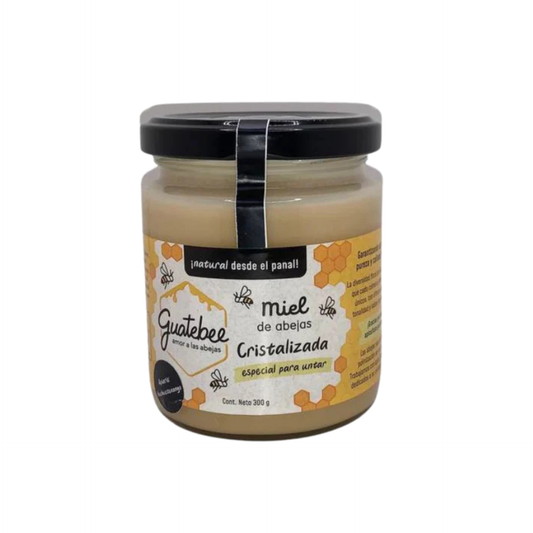Tarro Miel Cristalizada Natural Guatebee 300g