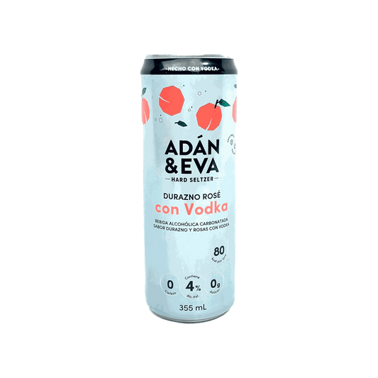 Bebida Adan y Eva – Sabor Durazno Rose con Vodka - 355ml