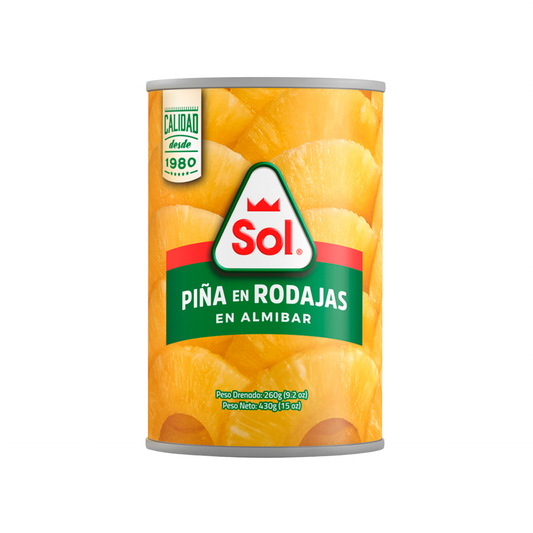 Lata Pina en Rodajas - 15oz - SOL