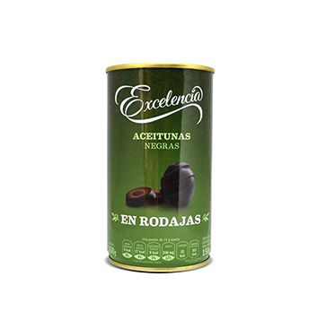 Aceituna negra rodajas - Excelencia - 350g