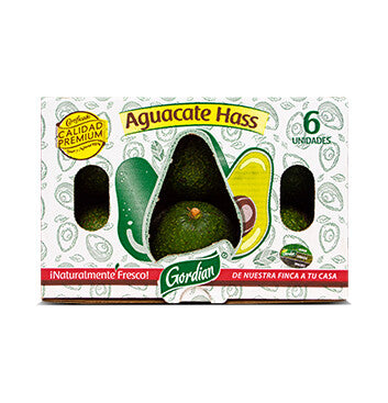 Aguacate Hass - Gordian - 6 Unidades/cajita (Bajo pedido)