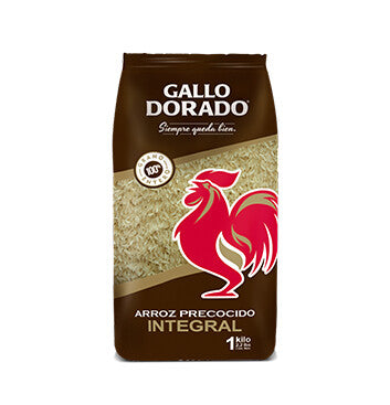 Arroz precocido Integral - Gallo Dorado - 1Kg