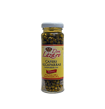 Frasco de alcaparras nonperelles Don Lazaro 100g