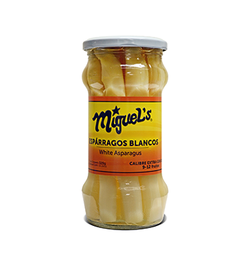 Frasco de espárragos blancos Miguels 530g
