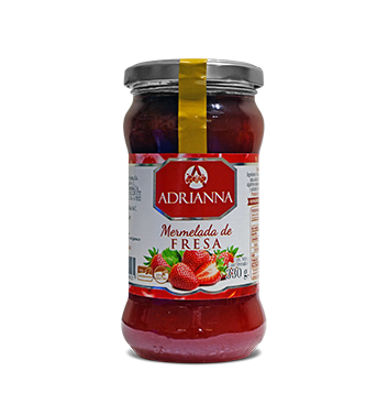 Frasco de Mermelada Adriana Fresa 330g