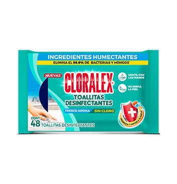 Wipes Flowpack 48 toallitas - Cloralex - 212.40g