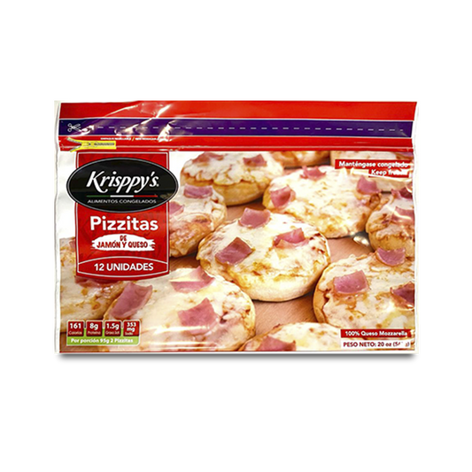 Bolsa Pizzitas de Jamon y Queso 12Un - Ya Esta