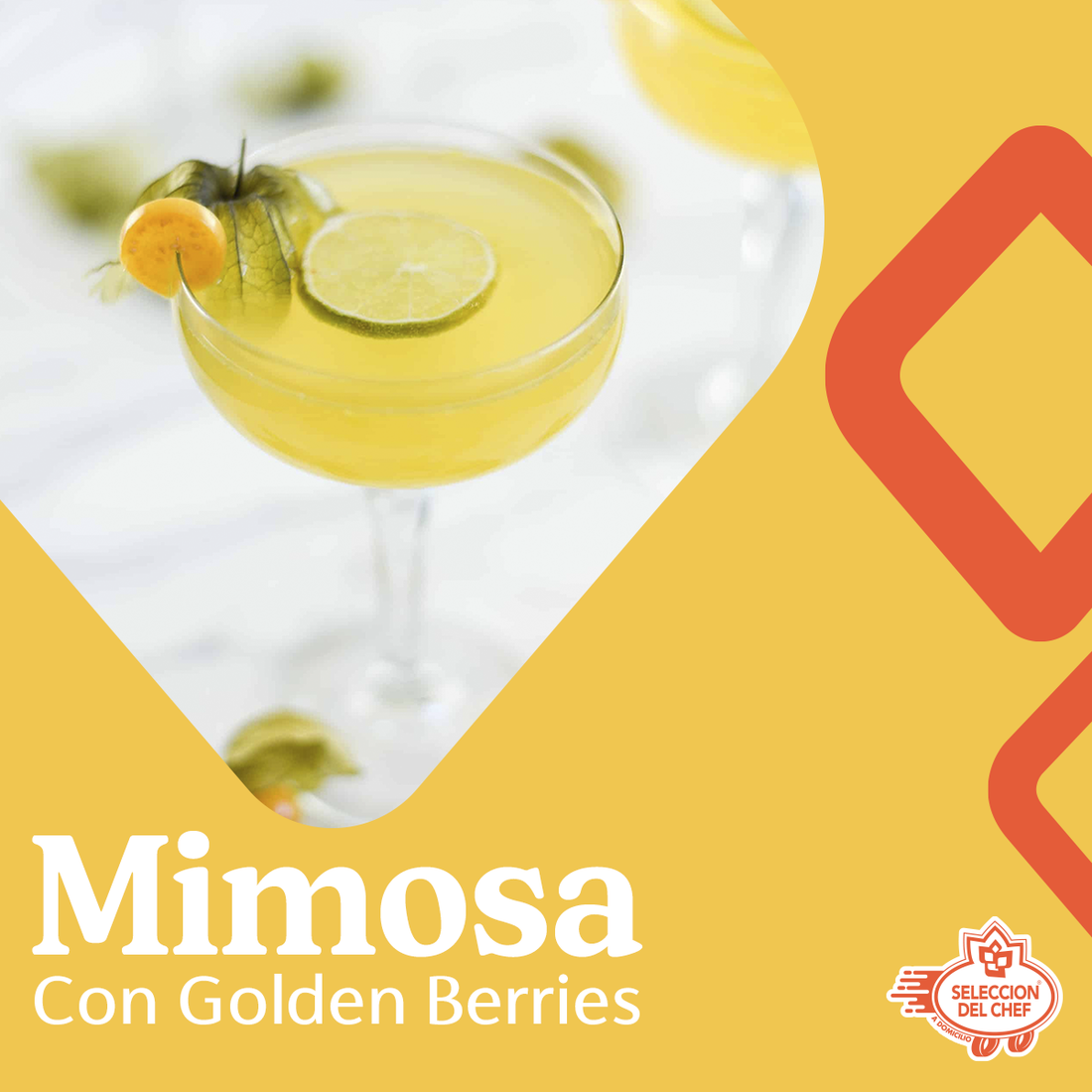 Mimosa con Golden Berries