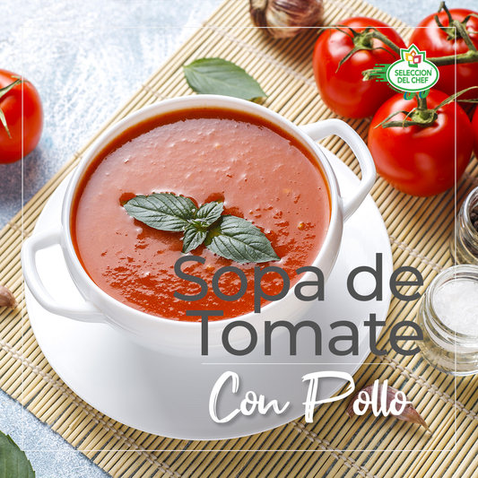 Sopa de tomate con Pollo