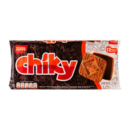 Galleta Chiky sabor Chocolate - 320gr  (Paq 12 unds)