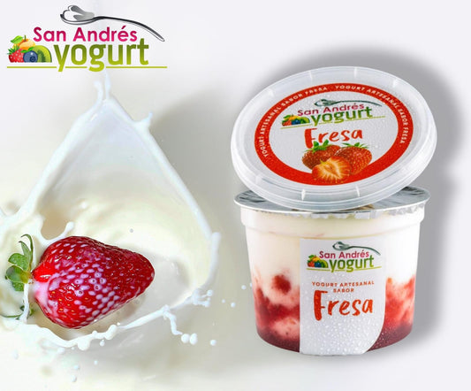 Bote Yogurt Sabor Fresa - 16oz - San Andres