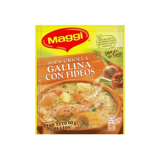 Sopa Gallina Criolla con Fideos - Maggi - 60g