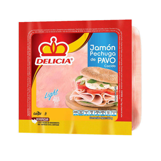 Jamon Pechuga de Pavo - Delicia - 340g