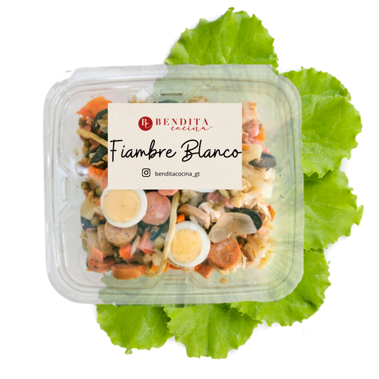 Fiambre Blanco preparado 2lb - Bendita Cocina