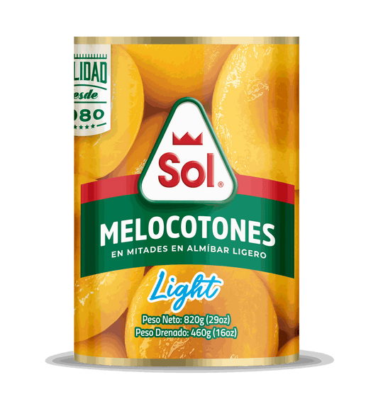 Lata Melocoton en mitades en Almibar - 29oz - SOL