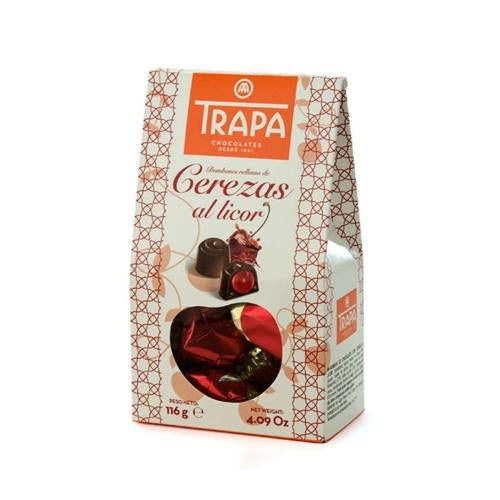 Cerezas al licor cubiertas de chocolate - Trappa - 120g