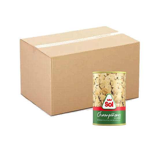 Caja Lata Champinon en Rodajas - 24x15oz - SOL