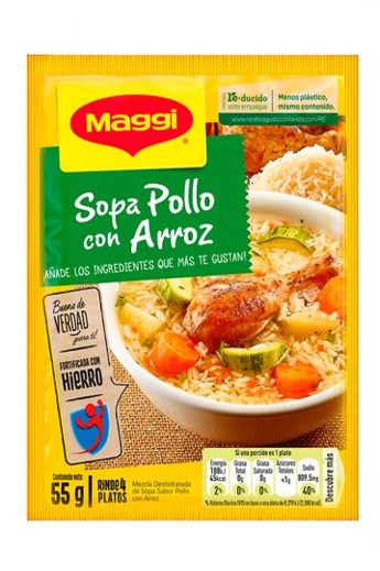 Sopa Pollo con Arroz - Maggi - 55g