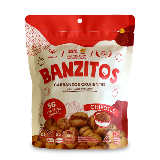 Banzitos Crujientes sabor Chipotle - Yummus Foods - 140g