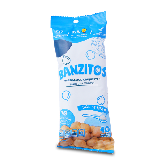 Banzitos Crujientes sabor Sal de Mar - Yummus Foods - 40g