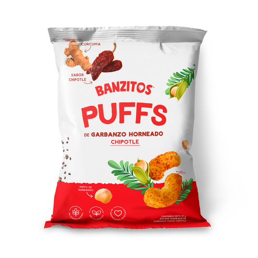 Banzitos Puffs sabor Chipotle - Yummus Foods - 35g