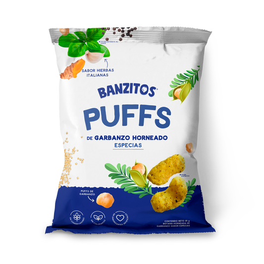 Banzitos Puffs sabor Especias Italianas - Yummus Foods - 35g