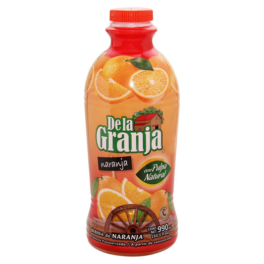 Botella de Jugo de naranja - De la granja - 1 litro