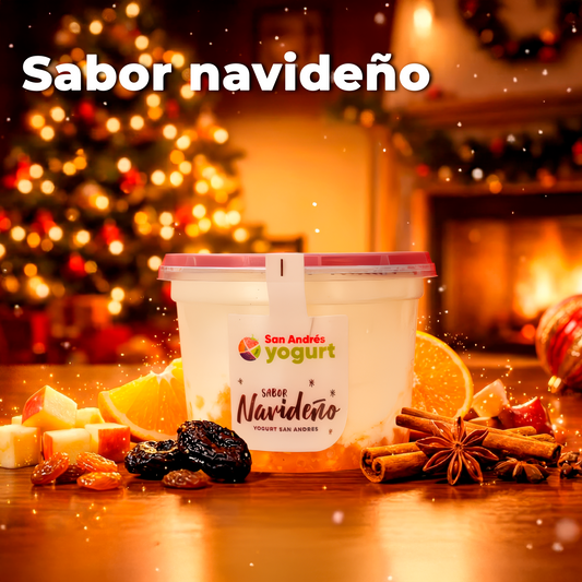 Bote Yogurt Navideño - 16oz - San Andres