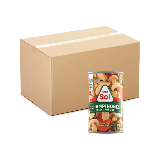 Caja Lata Champinon en Escabeche - 24x6.4oz - SOL