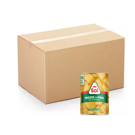 Caja Lata Pina en Trozos - 24x15oz - SOL