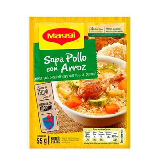 Sopa Pollo con Arroz - Maggi - 55g