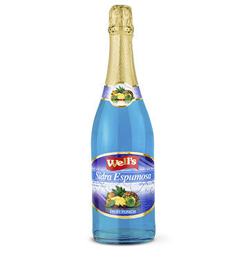 Botella Sidra - Wells -  sin alcohol - 750ml - Sabor Fruit Punch