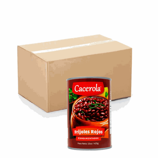 Caja Lata Frijol Rojo Entero - 24x15oz - SOL