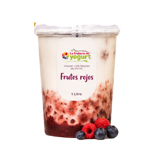 Bote Yogurt Sabor Frutos Rojos - 1Lt - San Andres